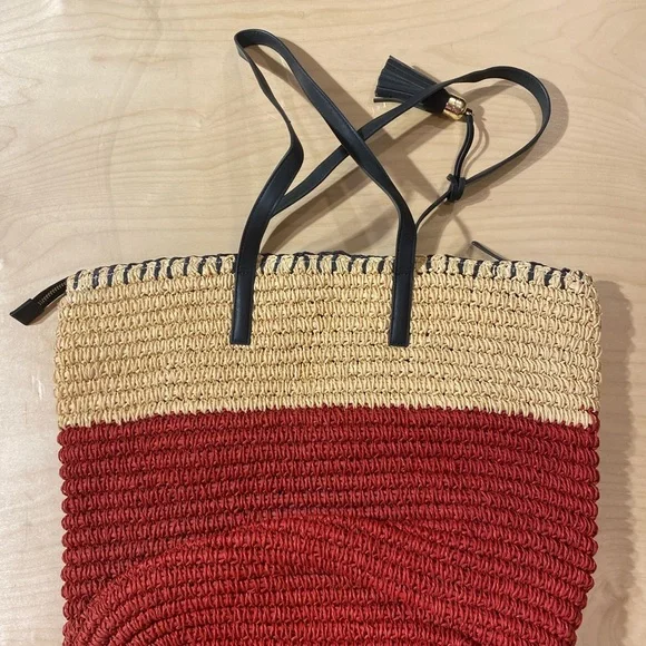 Talbots Red and Tan Shoulder Bag - Picture 7 of 11